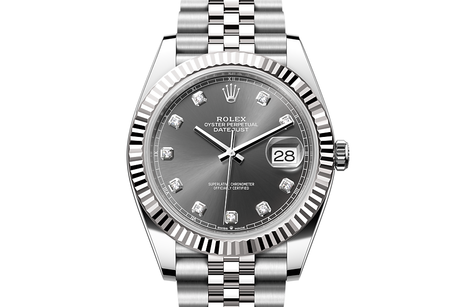 Rolex Datejust 41 Datejust Oyster, 41 mm, Oystersteel and white gold - M126334-0006 at Ben Bridge
