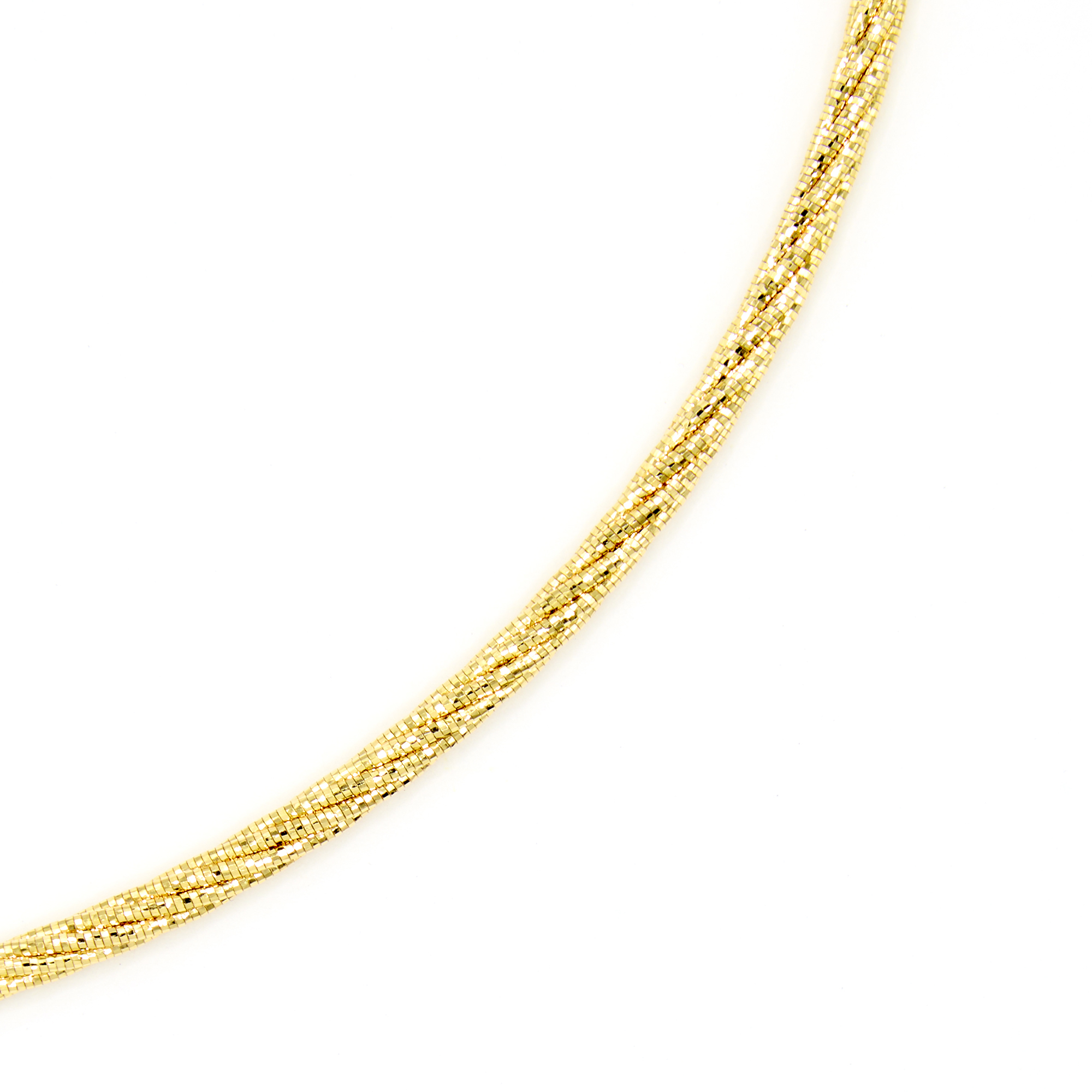 Flexible Omega 18-Inch Chain, 14K Yellow Gold