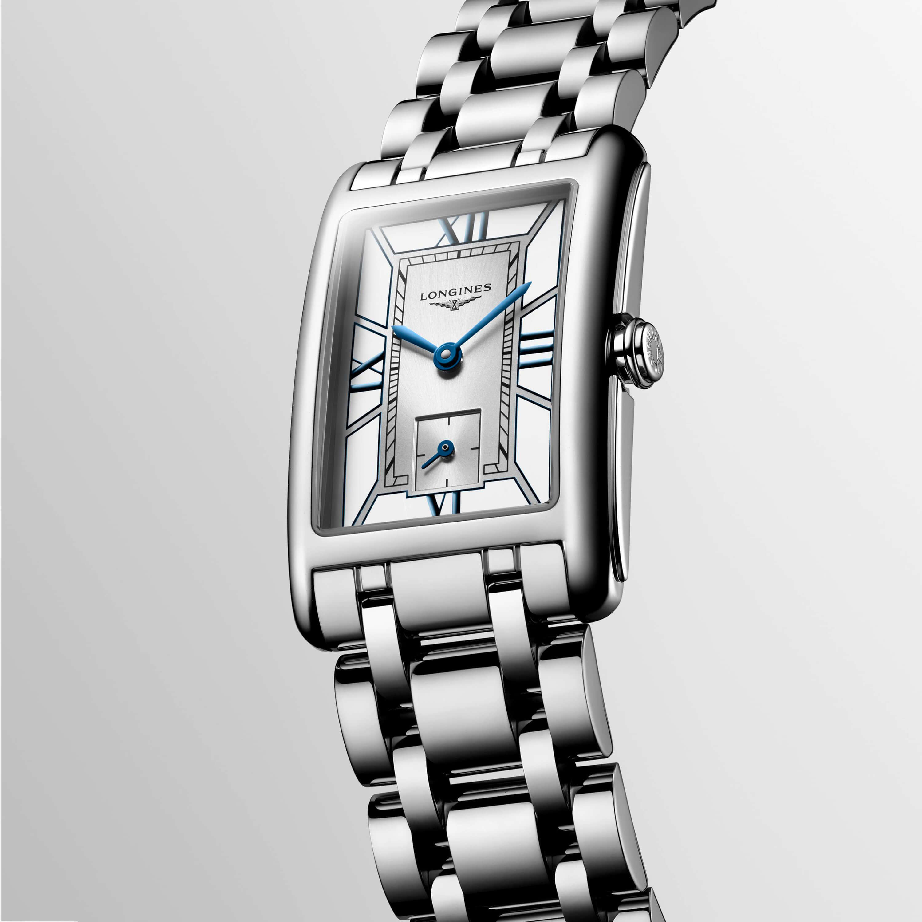 Longines DolceVita Watch White Dial Steel Bracelet, 23mm
