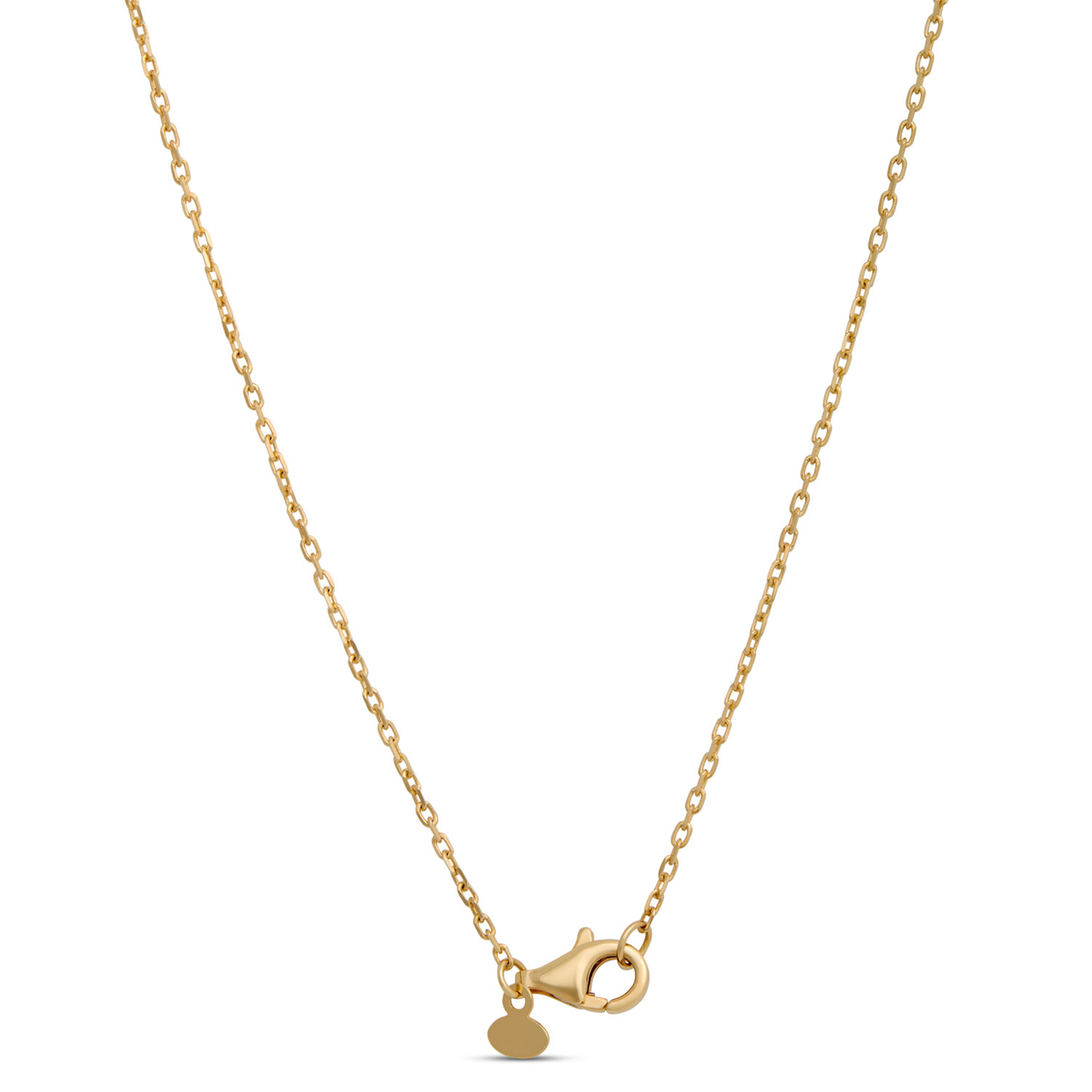 Toscano Cubic Linear Drop Necklace 14K Yellow Gold