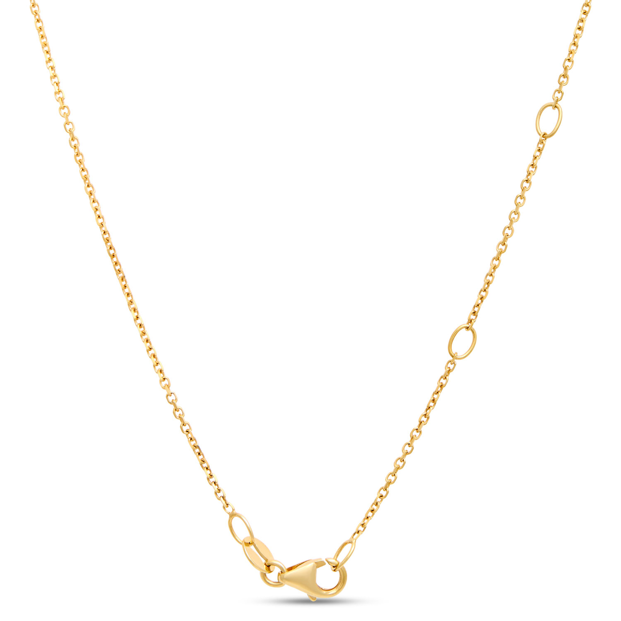 Emerald Cut Aquamarine Necklace, 14K Yellow Gold