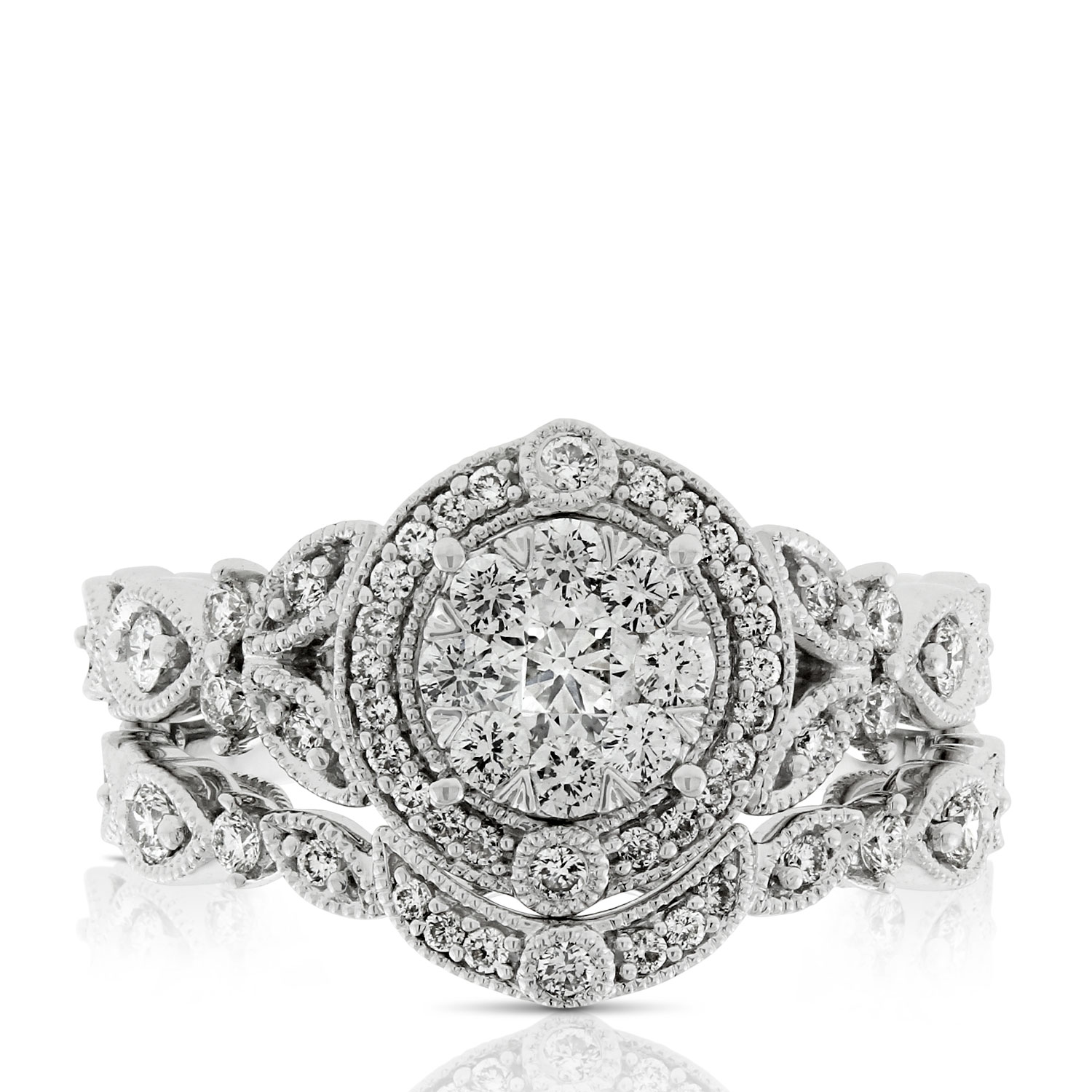 Love Eternal Diamond Bridal Set 14K