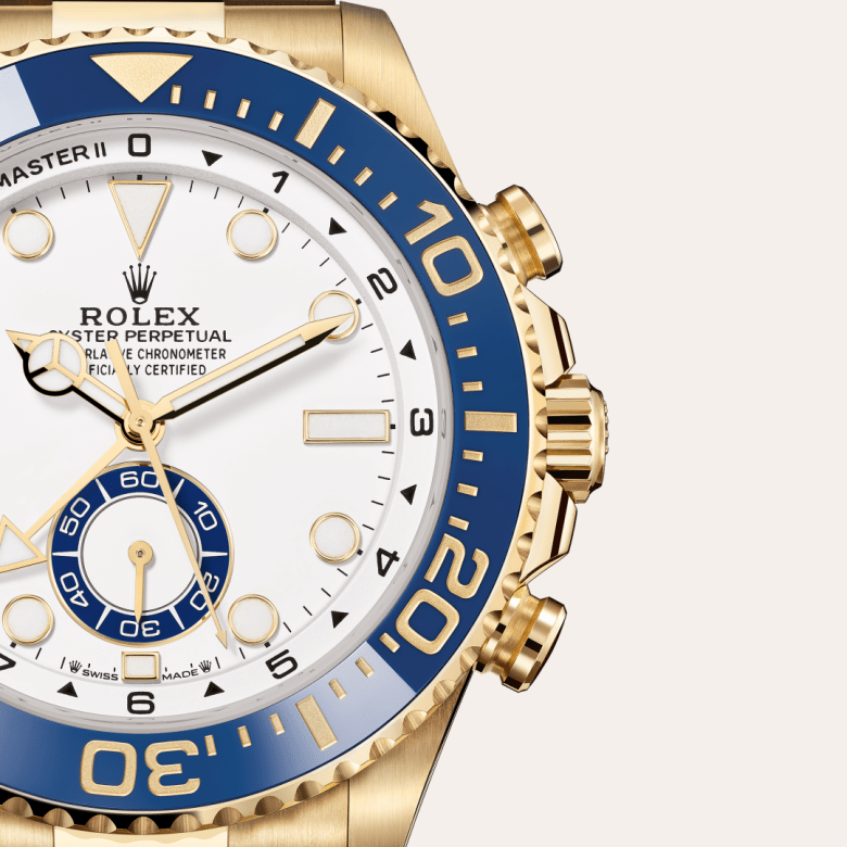 rolex yacht-master ii in 18 ct yellow gold, m126688-0001 - watch dial - ben bridge