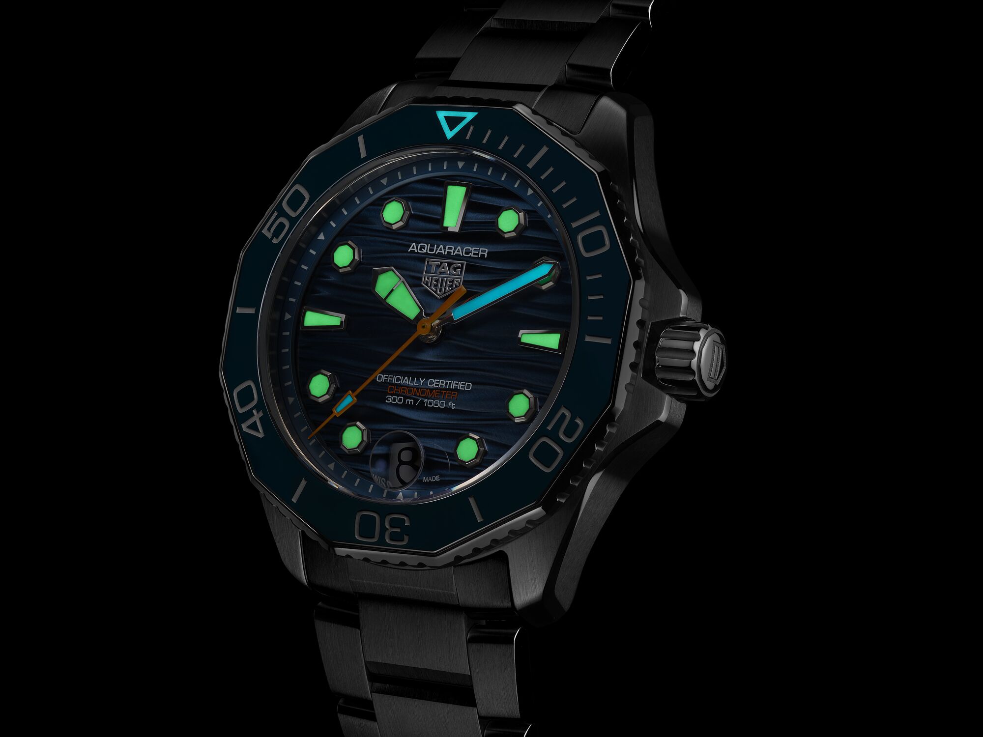 TAG Heuer Aquaracer Professional 300 Blue Dial, Stainless Steel Watch, 42mm