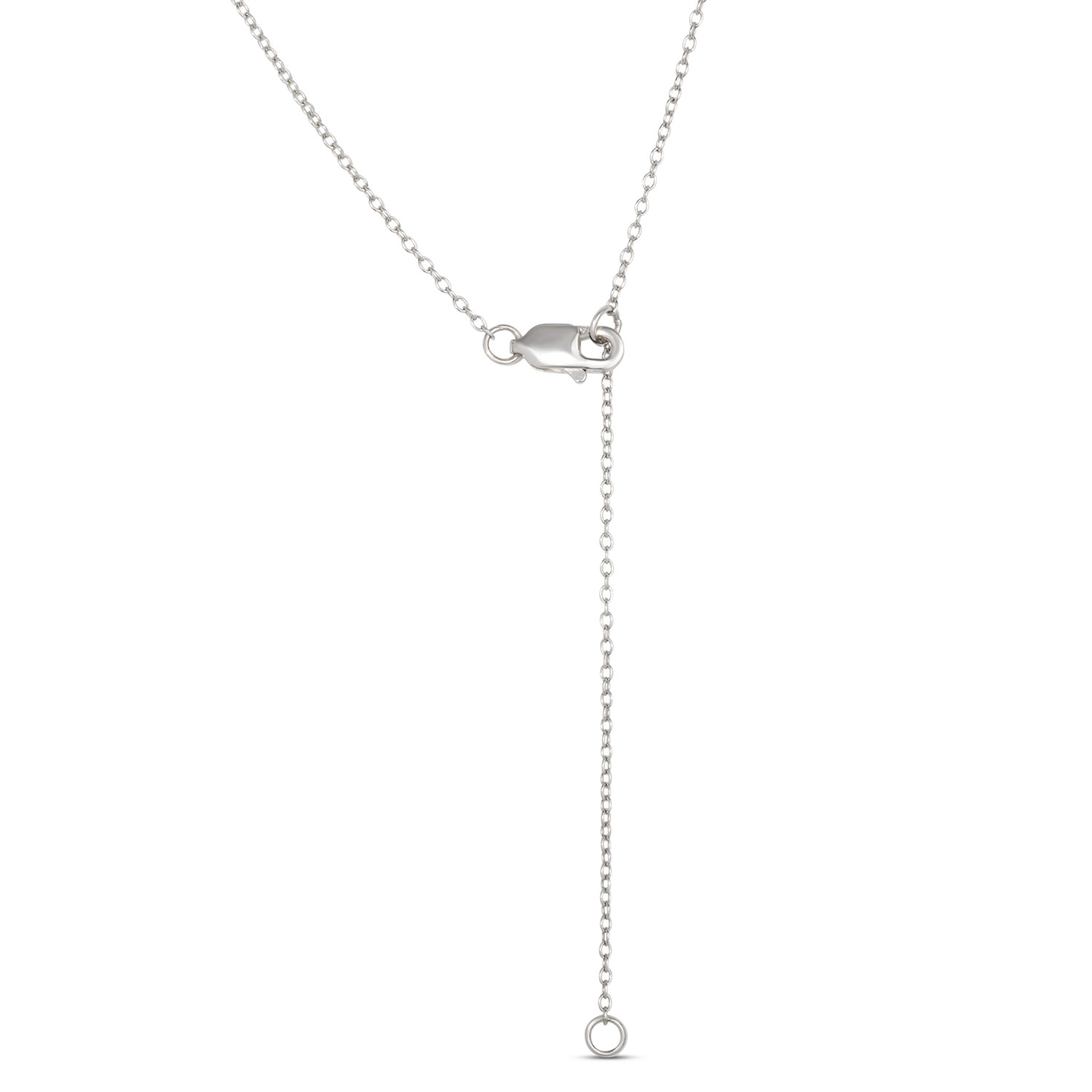 Marquise Diamond Cross Necklace, 2 Total Carat Weight, 14K White Gold